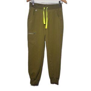 Figs Zamora Jogger XS/P Olive Green 2396 nursing scrubs healthcare comfort